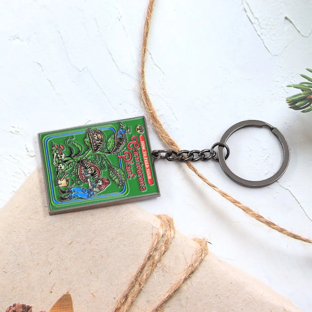 Lustiger und gruseliger Schlüsselanhänger mit fleischfressender Pflanze, cooles Accessoire im dunklen Stil, einzigartige Halloween-Party-Deko, Fan-Geschenk – Detail 9