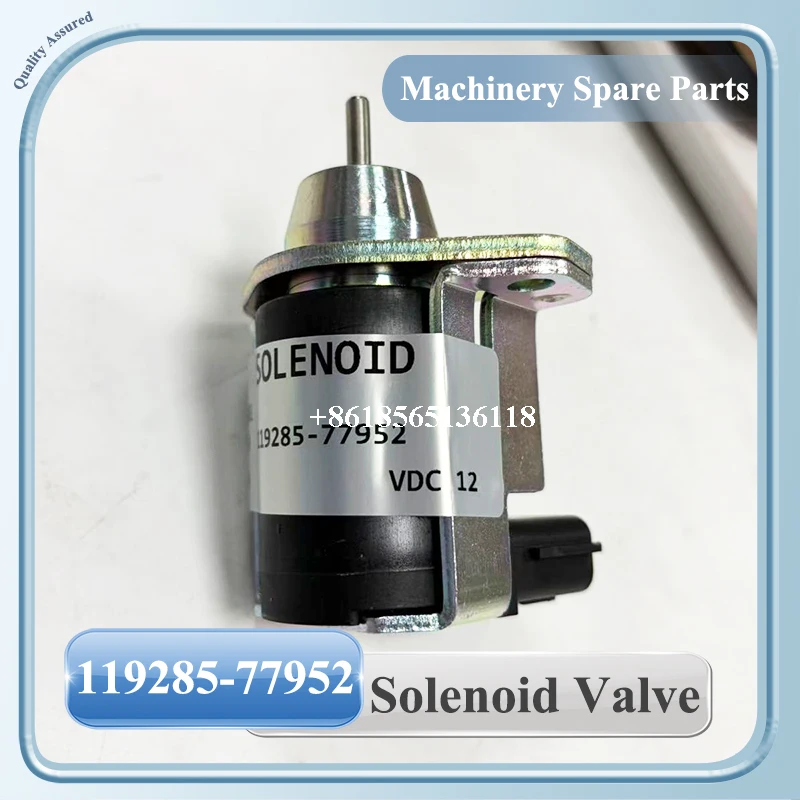1503ES-3TNA72 119285-77952 12V Solenoid Valve for Engine Excavator Accessories 3TNE78 3TNE82A 3TNE88