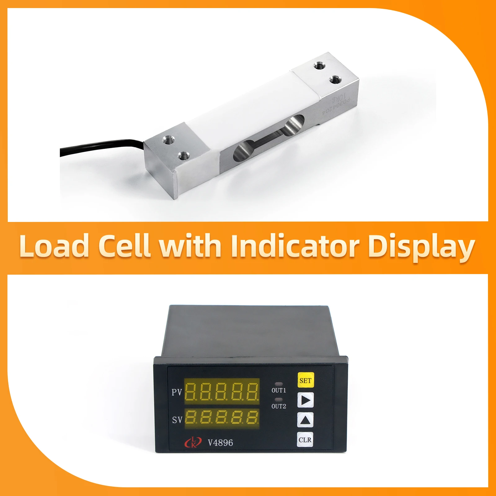 

Load Cell Sensor with Indicator Display Compression and Tension Load Cells for Force Measurement 6KG 10KG 20KG 40KG 80KG