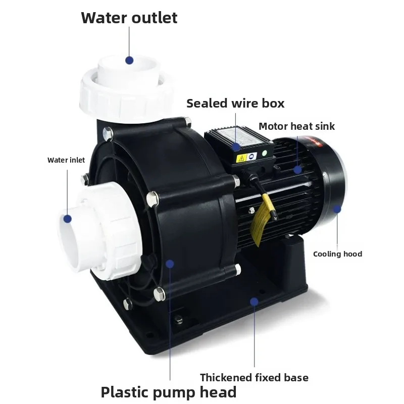 Seawater special pump Large flow swimming pool Circulation aquaculture seafood pond Corrosion-resistant pressurized booster pump
