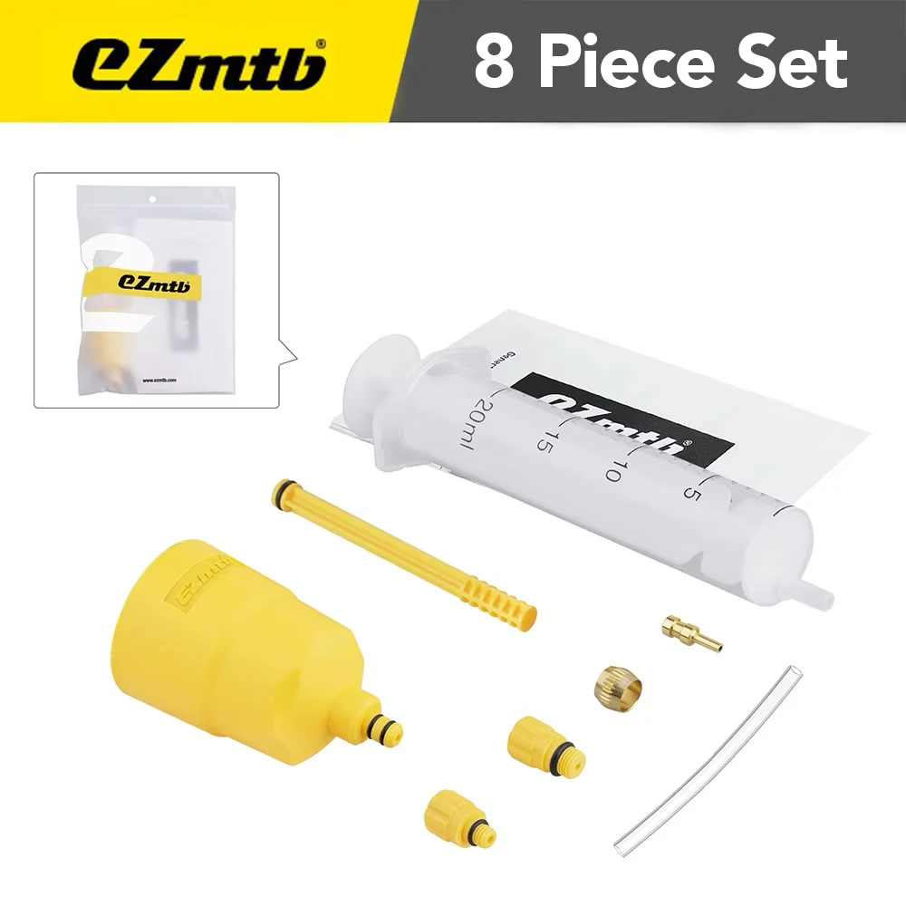 Ezmtb MTB-Fahrrad-Entlüftungsset für hydraulische Bremse, für hydraulische Scheibenbremsen-Reparaturwerkzeug der SHIMANO SRAM Avid MAGURA-Serie