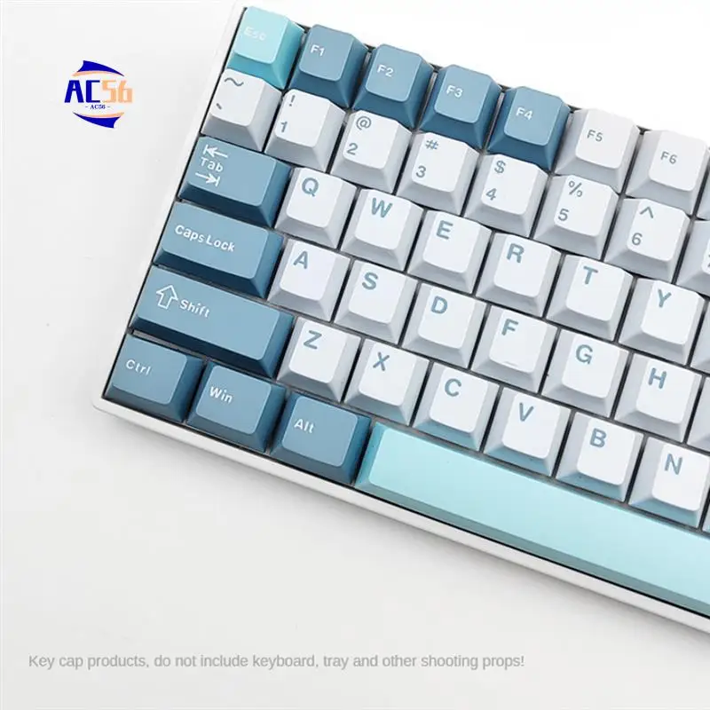 

AC56-125 клавиш PBT Double Shot, набор колпачков для клавиш, высота вишни для механической игровой клавиатуры MX