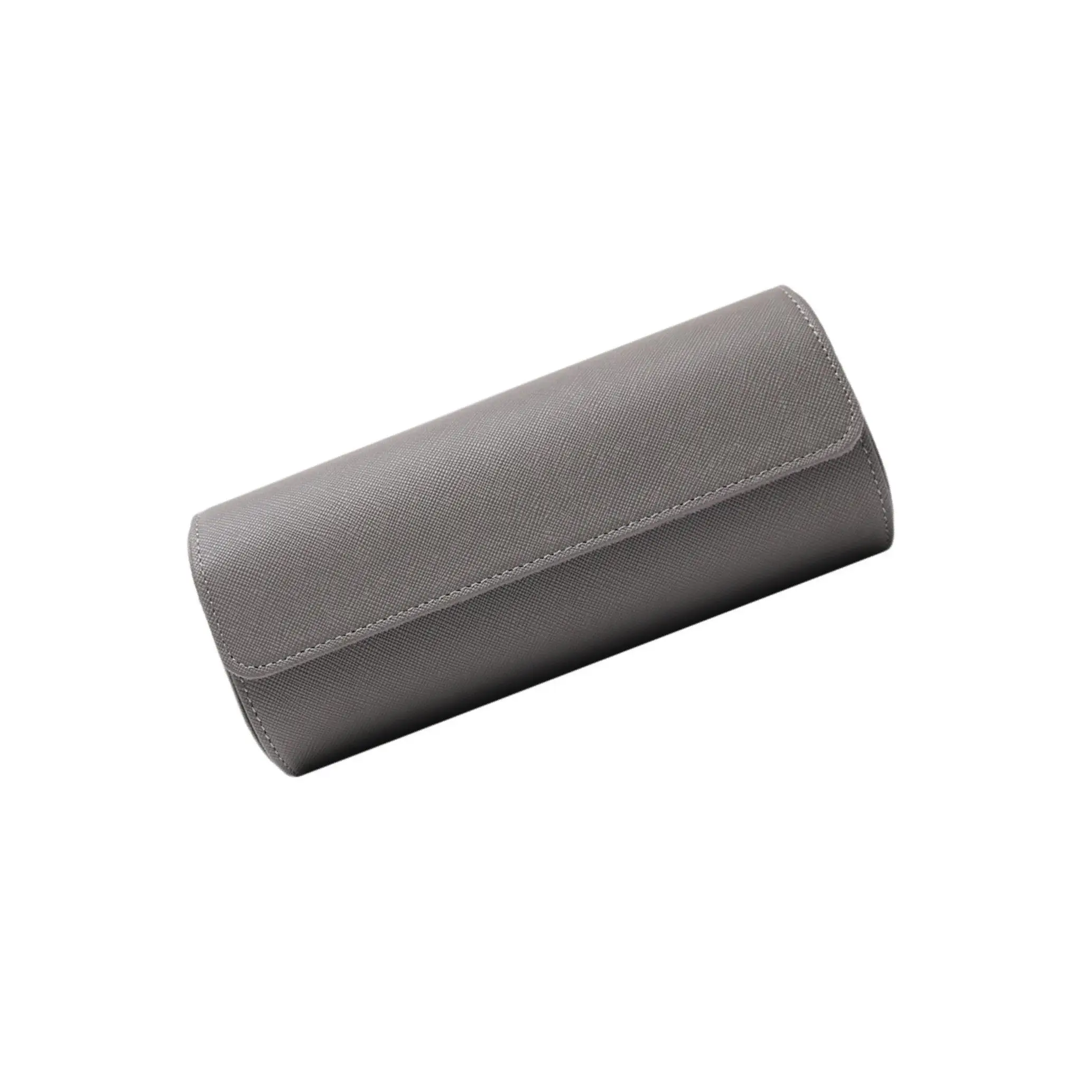 

3 Slots PU Leather Case Organizer for Storage and Display Leather Travel Gray