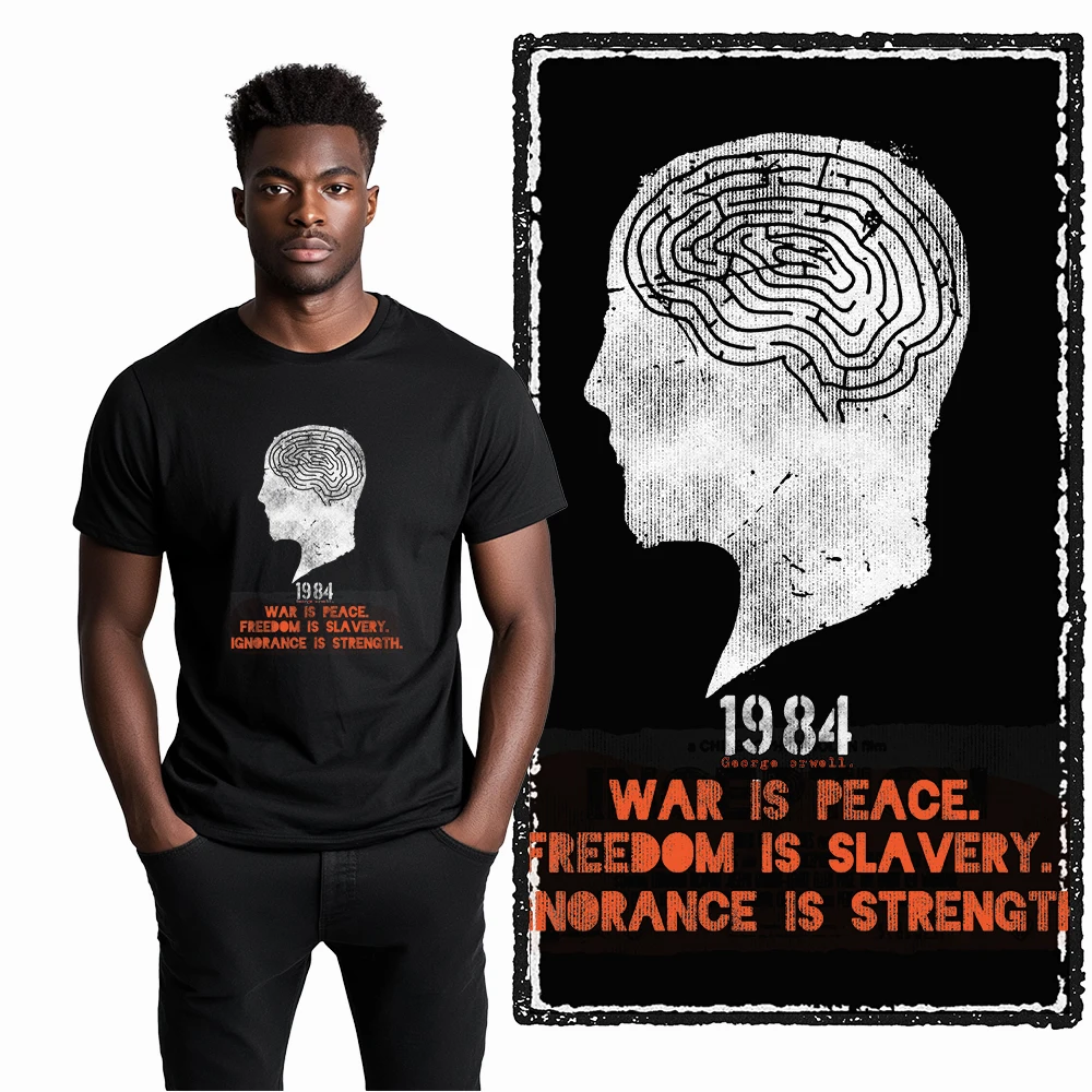 쿨마인드 X0094 1984 마인드 클라이밍 티셔츠 100% 코튼 독점 그래픽 남성 티셔츠 큰 사이즈 스트릿웨어 티셔츠 남성용 티셔츠