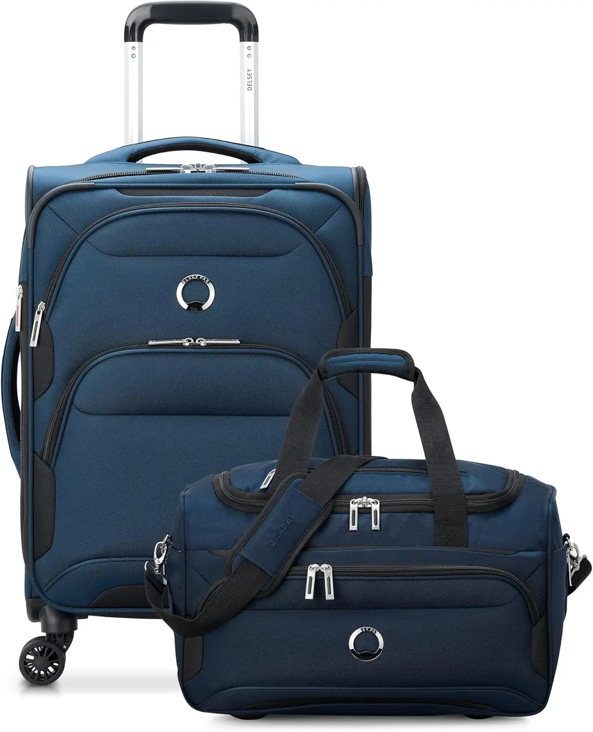 

Sky Max 2.0 Softside Expandable Luggage with Spinner Wheels, Blue, 2-Piece Set (21/Duffle)