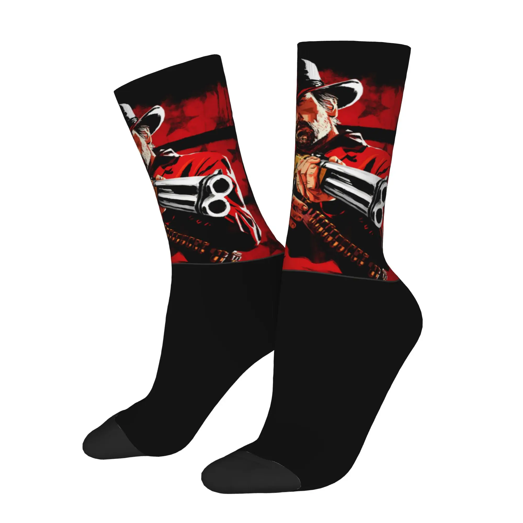 Fashion Male Men Socks Red Dead Redemption Sock John Jack Arthur High Quality Women Stockings Spring Summer Autumn Winter