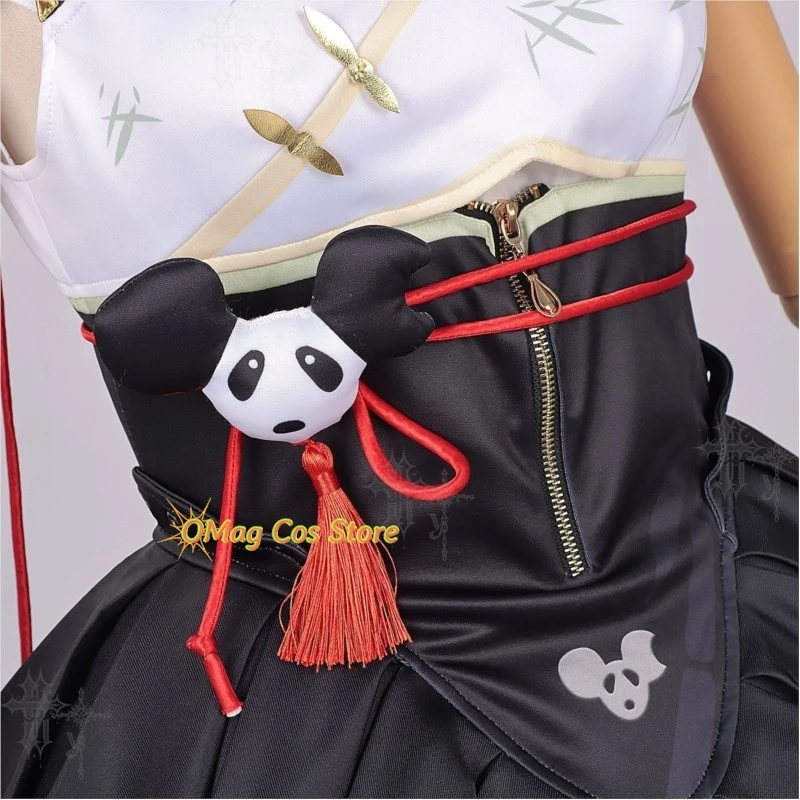 Neverness To Everness Chiz  Green Bamboo Chinese Style Improved Cosplay Costume Anime Game Outfit For Women Ha view 5