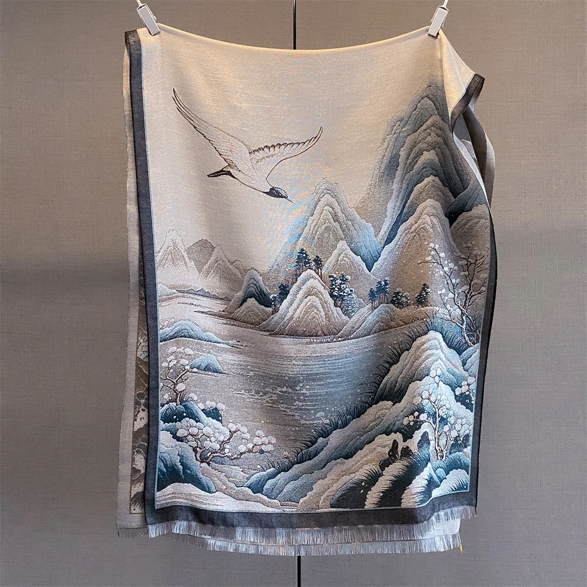 

Роскошный теплый шарф для женщин 70*185 см, шаль с кисточками, имитация кашемира, пашмина, осенне-зимнее длинное холодостойкое одеяло