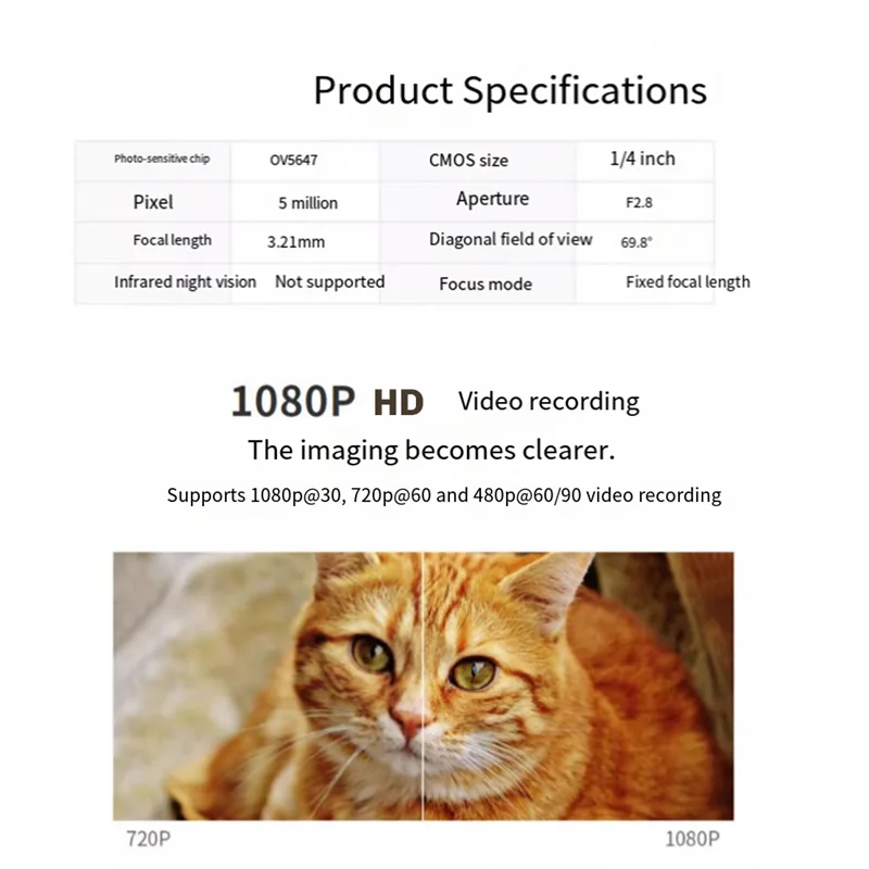 Y14a para raspberry pi compatível mini módulo de câmera fpc 5mp ov5647 sensor a + /b + /2b/3b/4 modelos
