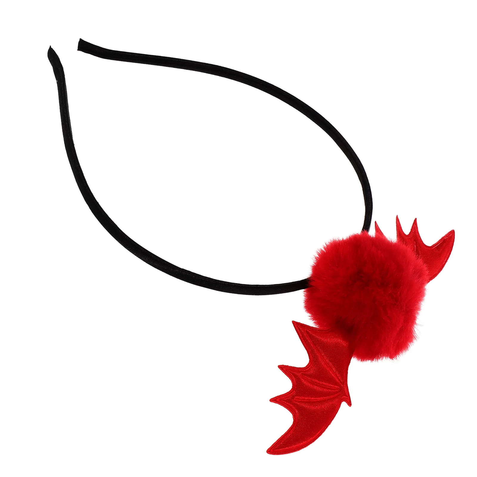 

Halloween Bat Lightweight Fuzzy Ball Hair Hoops Women Girls Party Accessories Costume Cosplay Hair Hoops Headdress