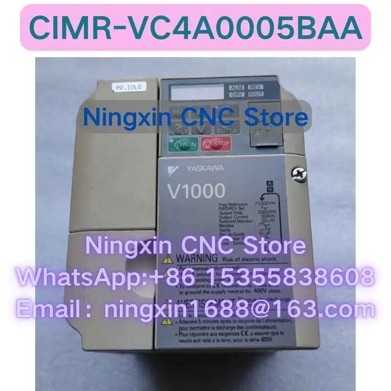 Second-hand CIMR-VC4A0005BAA Inverter Functional test OK Fast delivery