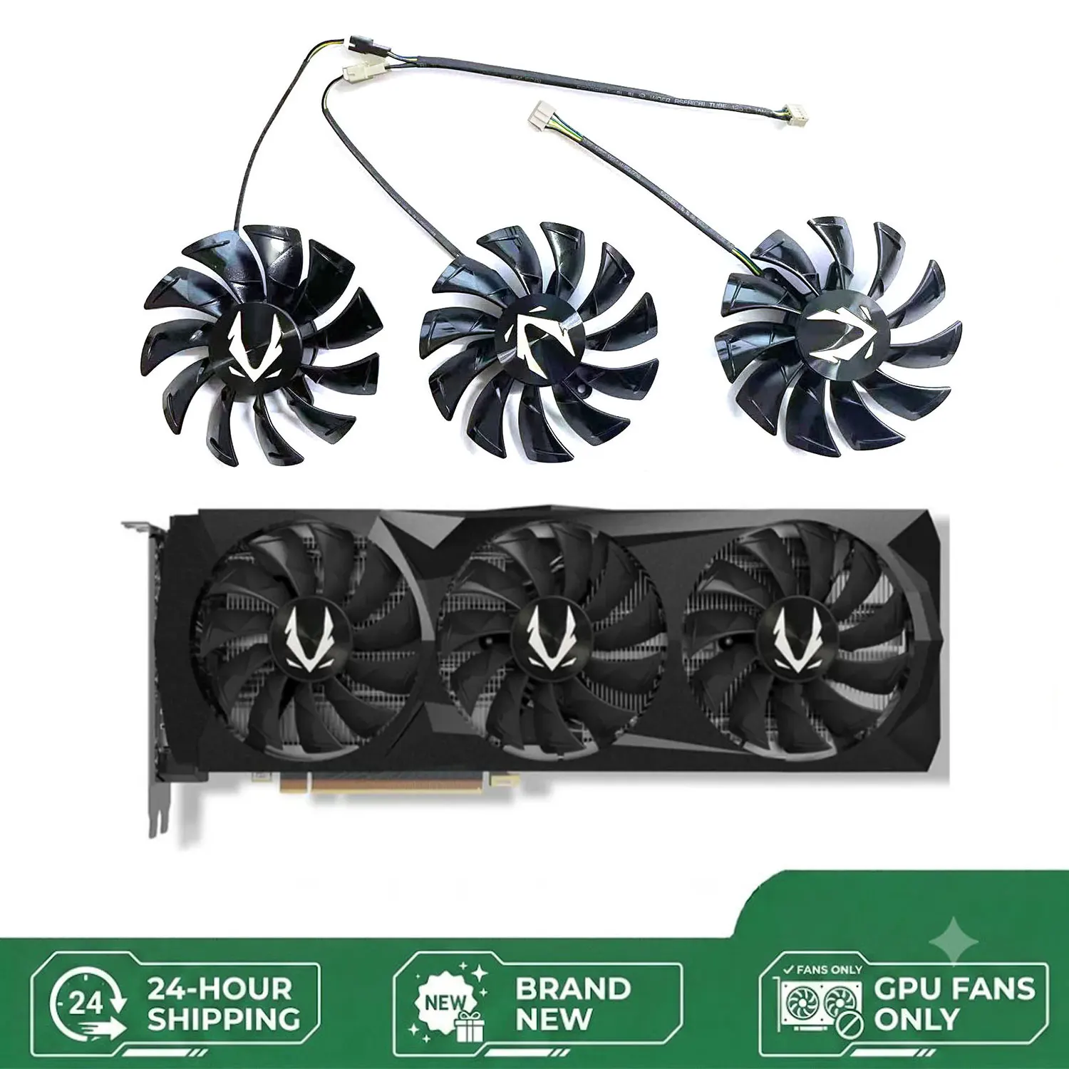 Cooling Fan for ZOTAC GeForce RTX 2080 Ti AMP Version Graphics Card 87MM GA92S2U GFY09215M12SPA 4PIN