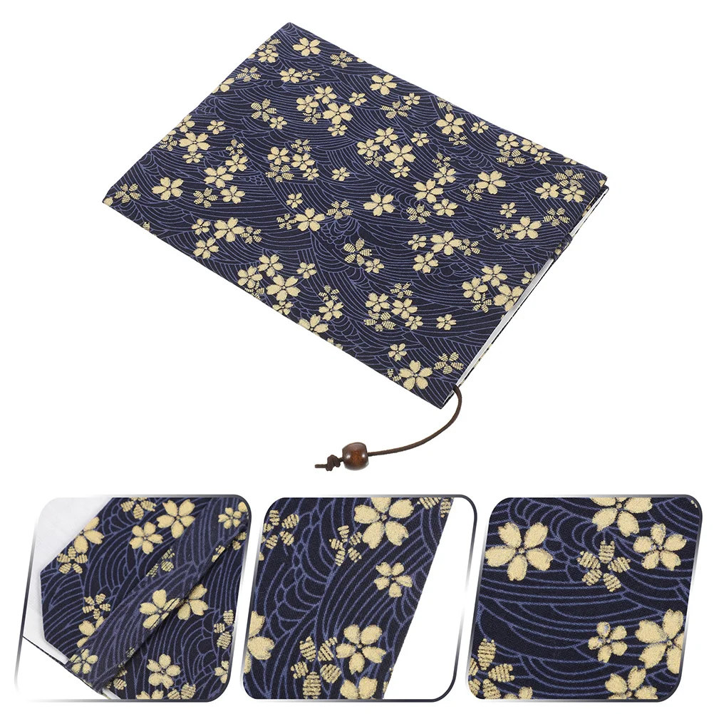 

Book Cover Ornamental Decor Sleeve for School Student Hand-made Protector Protective Case Cloth Fabric