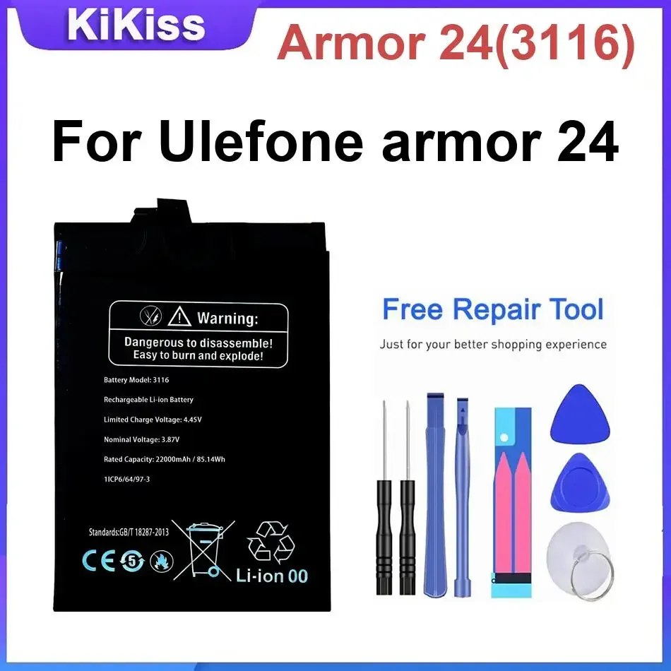 Replacement Batteries Armor 24(3116) For Ulefone armor 24 ,with Tools