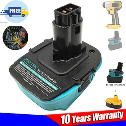 Adaptador de batería para Makita DCA1820, 18V, Compatible con Makita, conversión de batería de litio para DeWalt DCA1820 DC9180 DC9096, uso de herramientas