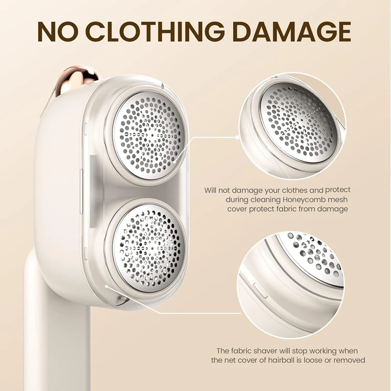 1 Set Electric Lint Remover Dual-Head Defuzzer For Clothes, Sweater, Fuzz, Sofas, Toy