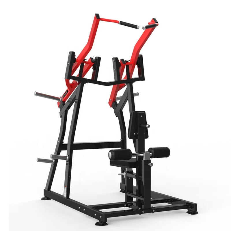 Máquina de ejercicio cargada con placa de fuerza para equipos de gimnasio Iso-lateral frontal Lat Pulldown RHS05