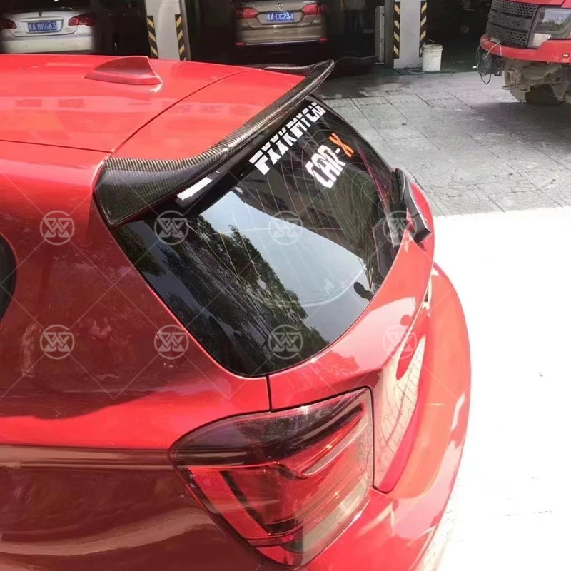 

Карбоновое заднее крыло на крышу для BMW 1 серии F20 116i 118i 2011-2019, спойлер на багажник, накладка на багажник, сплиттер в стиле AC, комплект обвеса