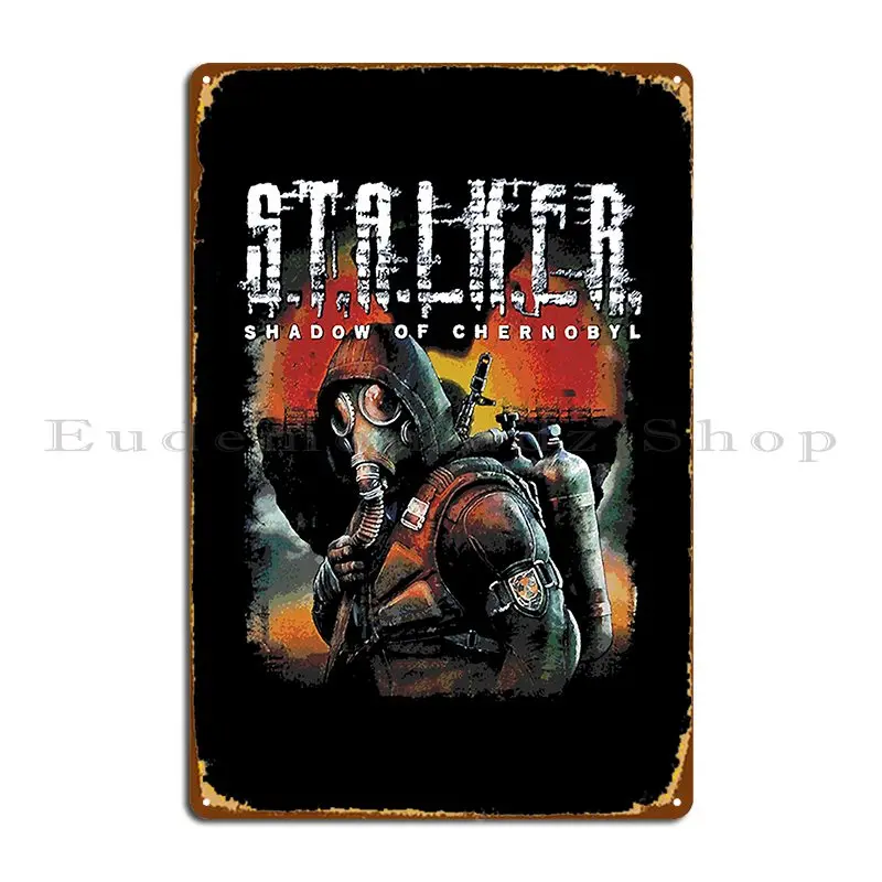 Stalker Shadow Of Chernobyl Metal Sign Home Cinema Classic Iron Garage Tin Sign Poster