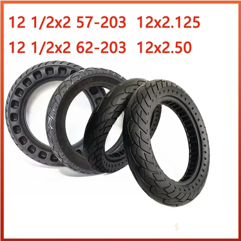 12 Inch Electric Vehicle Tires 12 1/2X2 1/4 Solid Tires 57-203/62-203 Non Inflatable Solid Tires