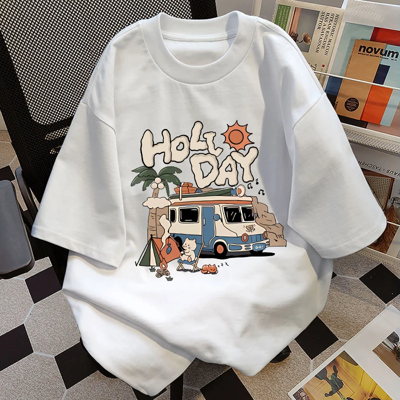 

T-shirt women's 2025 new hot style summer pure cotton loose short-sleeved Korean lazy style niche top