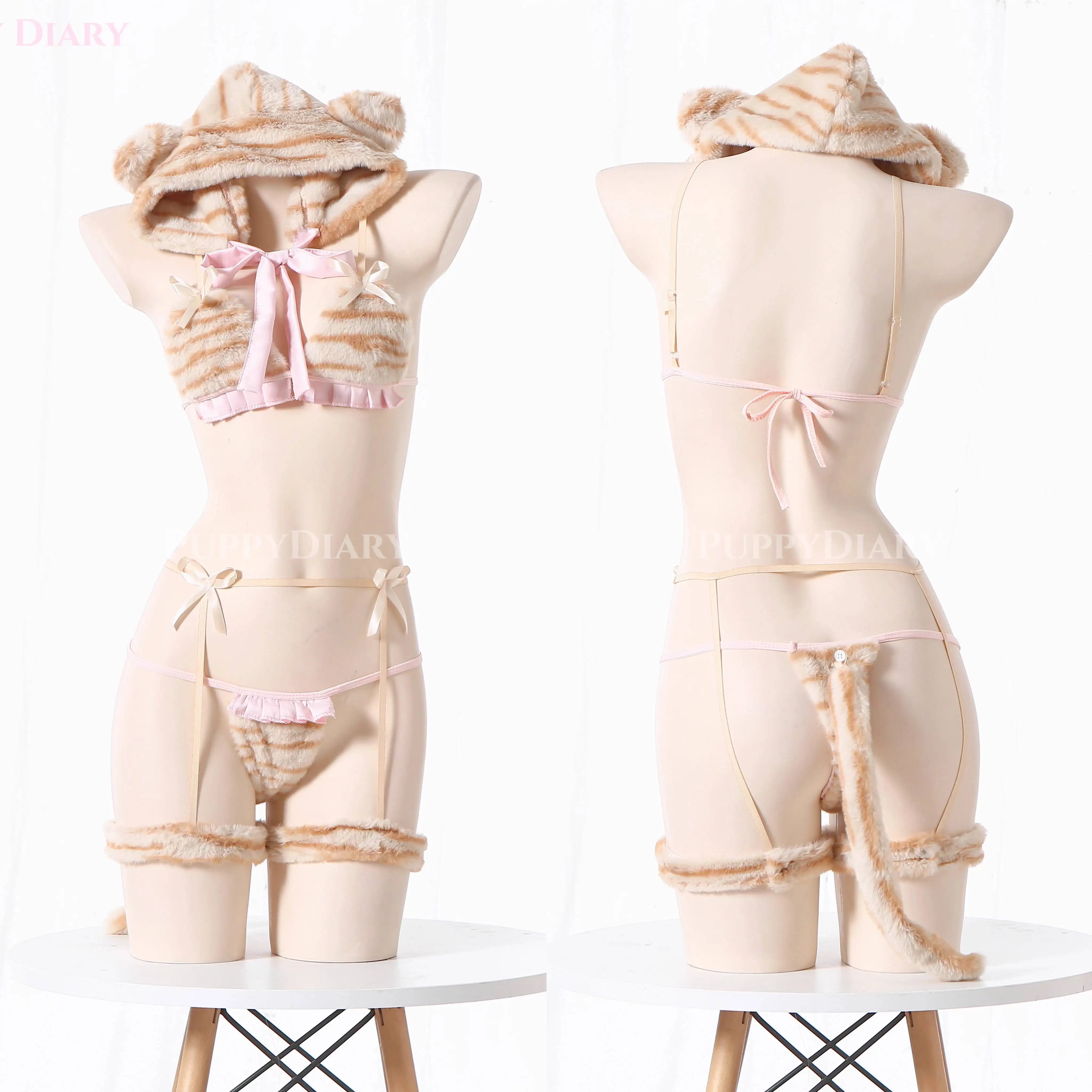 

Новый котенок вечерние фиеста карнавал Хэллоуин Cos косплей милая девушка фото плюшевое аниме бикини бюстгальтер кролик бикини женские купальные костюмы