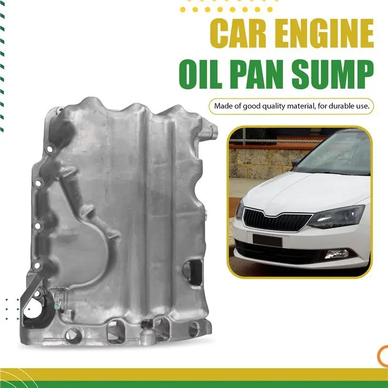 A65P-Engine Aluminum Oil Pan Sump 04C103603K 04C103603Q 04C103601C For VW Seat Skoda Fabia Octavia 1.0 Oil Pan Shell