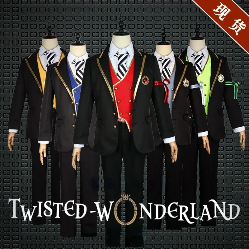 Anime Game Twisted Wonderland Cosplay Costume Men School Uniforms Riddle Floyd Lilia Costumes For Halloween Party MN3