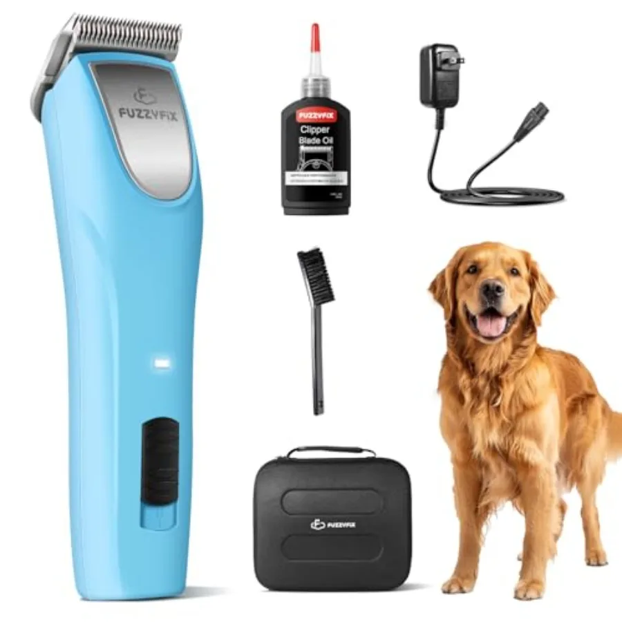 

Profional Dog Clippers for Grooming - 2 Speed Detachable Blade Pet Grooming Kit for Thick Curly Matted Coats - Low Noise Heavy