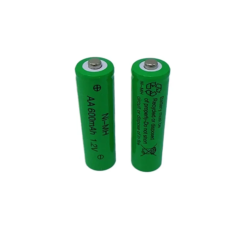 New AA NI-MH Rechargeable Battery 1.2V 600mAh Application Remote Control, Toys, Watches, Radios, Can Be Equipped