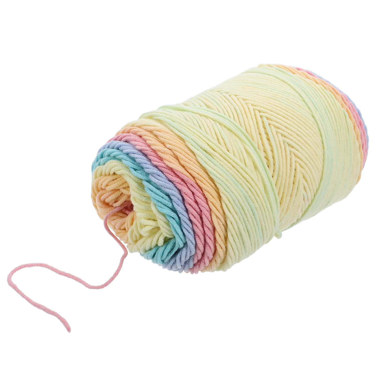 

Rainbow Cotton DIY Cord Crochet String 45% Cotton 55% Acrylic Braided Rope Knitting Supplies Jewelry Accessories Handmade Crafts