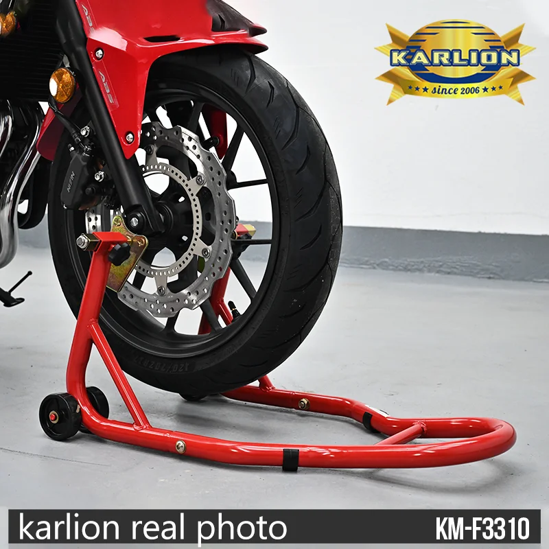 For High Quality Black Red Mobile Repair Maintenance Lifting Bracket Universal Tire Replacement Paddock Stand for Motorcycle