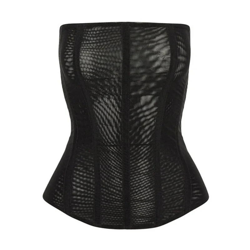 Y2K Sommer Vintage Korsett Eirl Einfarbig Liebsten Rohr Top Sexy Schlanke Frauen Weste Französisch High Street Elegante Backless Tank Top