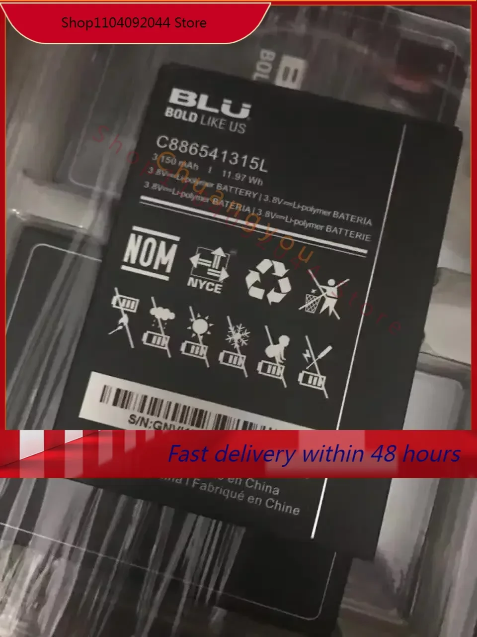 For Applicable Blu Battery 3150mah Battery