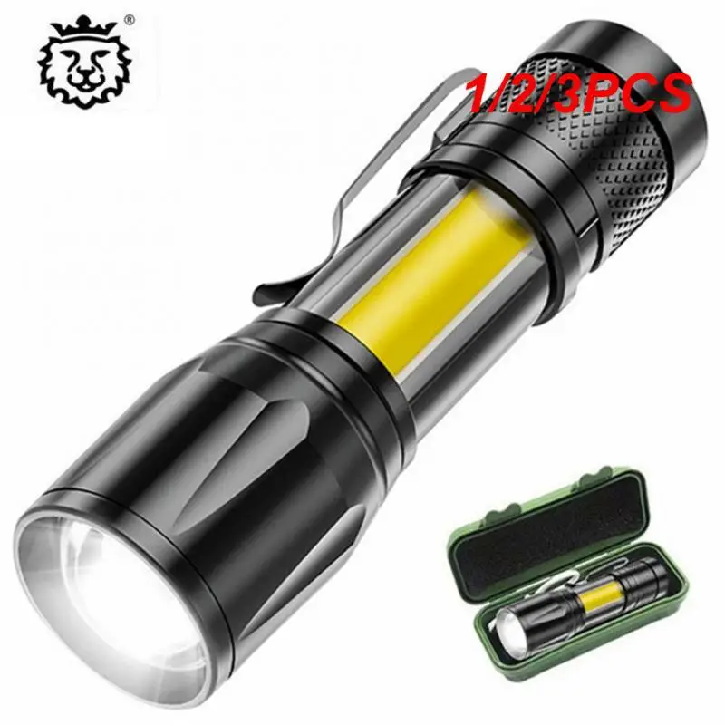 

1/2/3PCS High Power XP-GQ5 Rechargeable LED Flashlight Mini Zoom Outdoor Camping Strong Lamp Lantern Waterproof Tactical