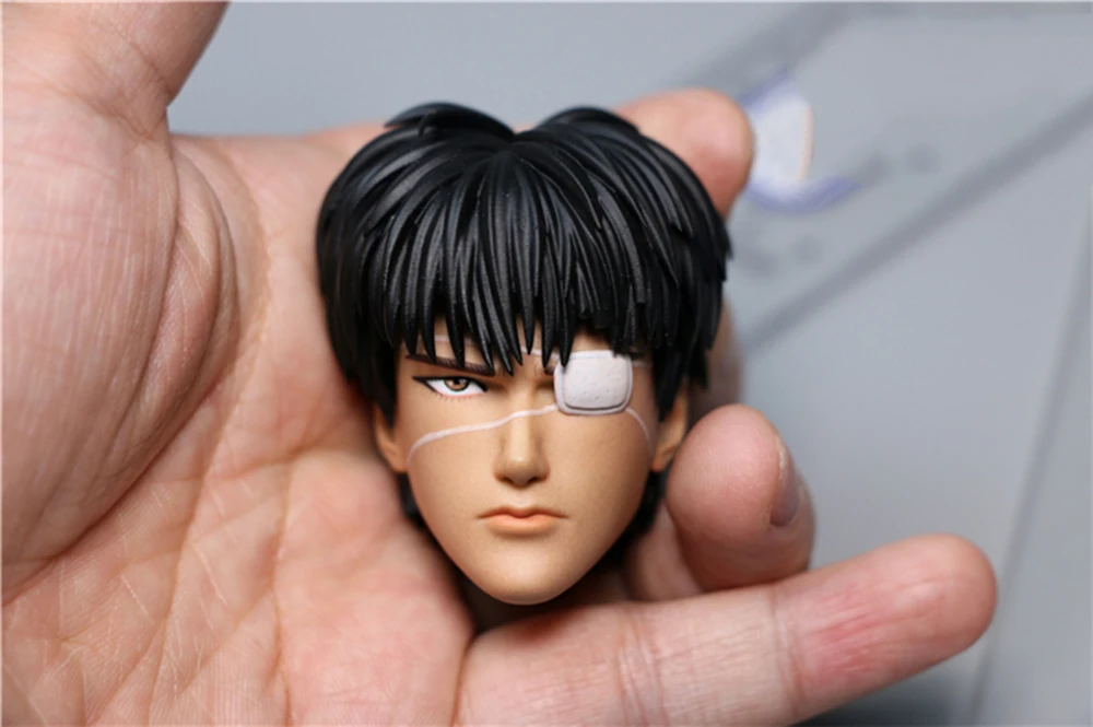 

1/6 CAGTOYS Basketball Player Handsome Boy Cartoon Kaede Rukawa Injury Hurt Version Head Sculpture Carving Fit 12" Action Doll