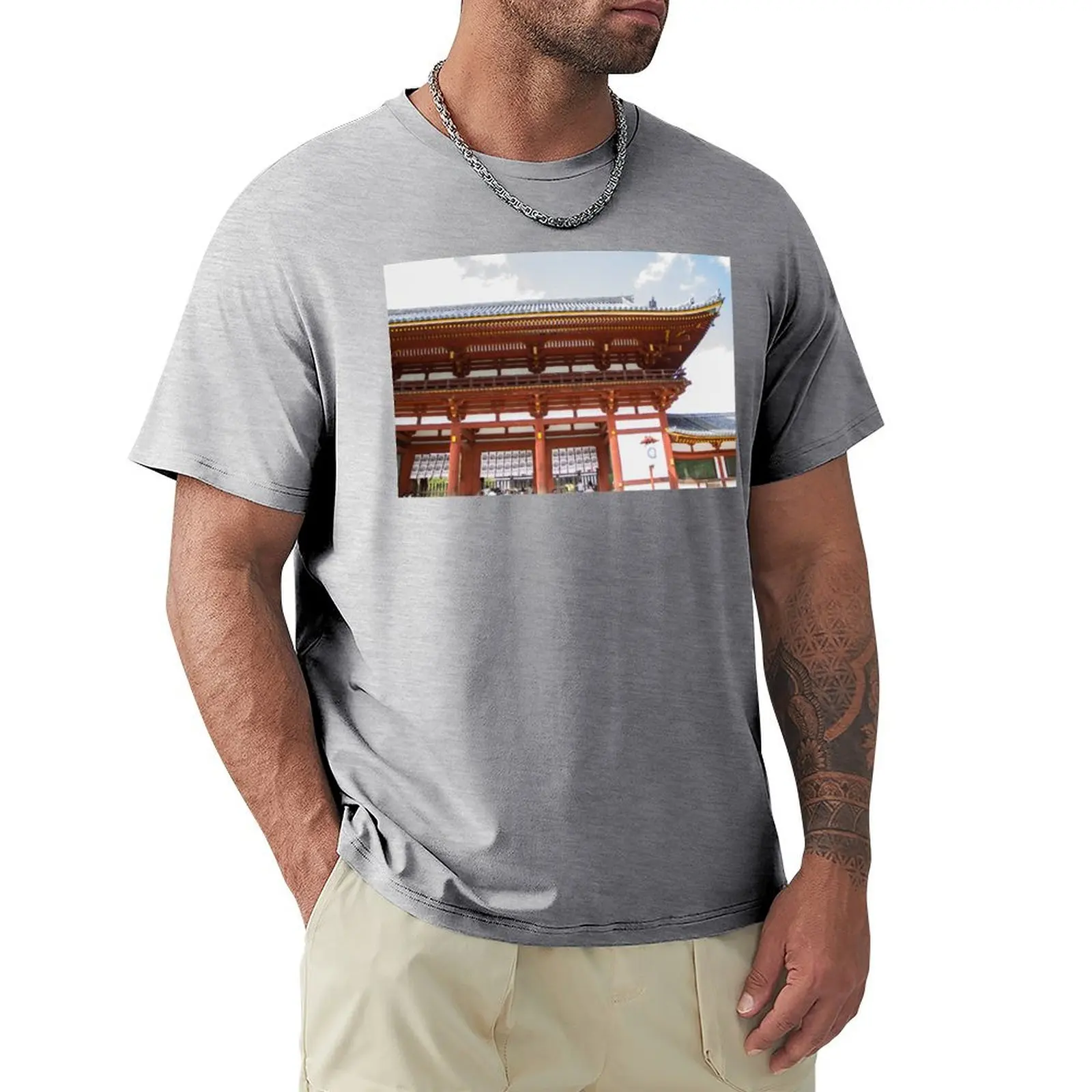 Traditional woodwork and architecture at a temple T-Shirt quick drying summer top cute clothes for a boy black t-shirts for men