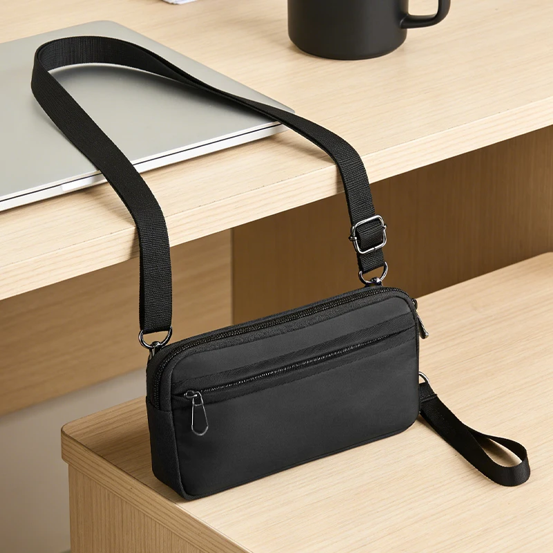 Sac de téléphone à fermeture éclair Haissky pour iPhone 17 16 15 Pro Max Air Plus, pochette de rangement pour certificats de voyage, cartes, clés et passeports avec dragonne