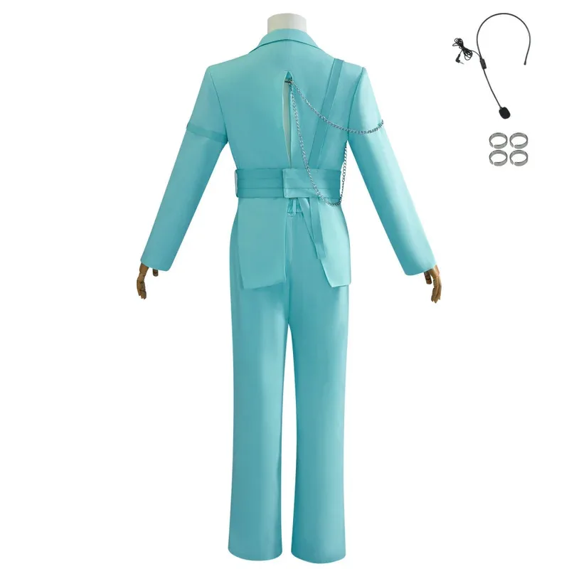 ชุดคอสเพลย์ลูก้า ตัวละครเอเลี่ยนจากอนิเมะเรื่อง Blink Gone R7 ชุดสีขาวน้ำเงิน พร้อมวิกผมลูก้า ตัวละคร Ruler Of My Heart