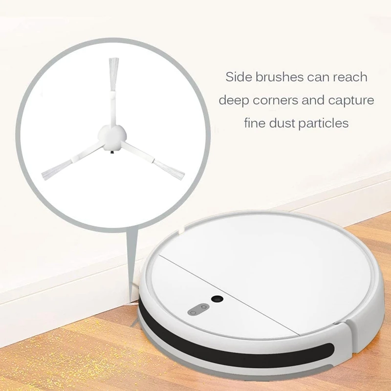 12 buah Filter sikat samping sikat utama untuk Xiaomi Mijia 1C STYTJ01ZHM Aksesori suku cadang penyedot debu Robot