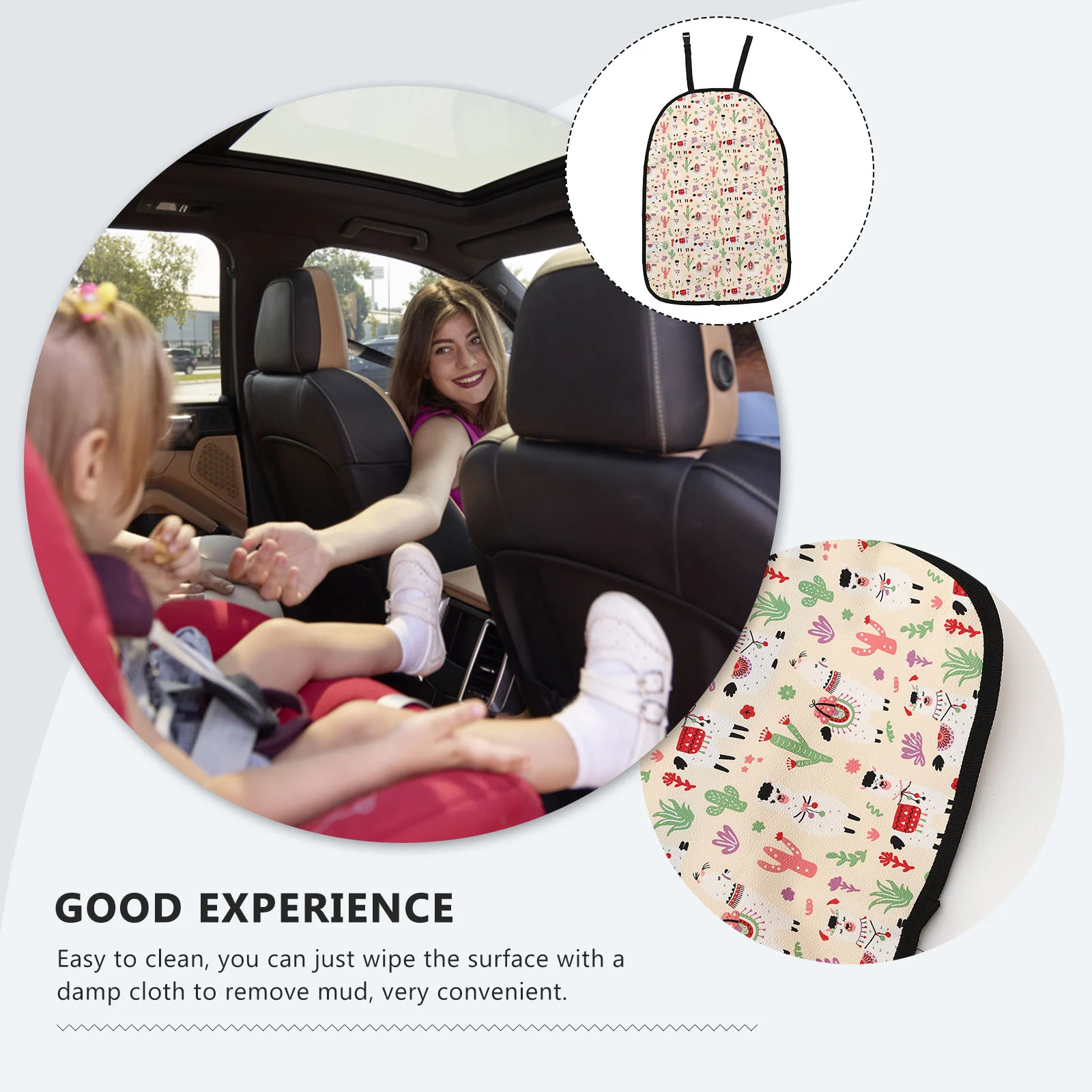 Seat Kick Pad Baby Protector Carseat Back Covers Automatic Protectors for Kids Children Pu Mats Organizer Toddler