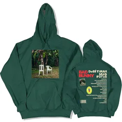 เสื้อผ้าผู้หญิงBad Bunny DTMF Debí Tirar Más Fotos Hoodies 2025 อัลบั้มพิมพ์เสื้อฤดูหนาวสบายๆSudaderas Para Mujer