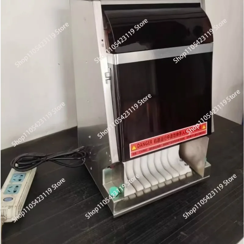 Commercial Automatic Sushi Cutter Slicer 8 Pieces Sushi Roll Rice Roll Cutting Machine for Snack Shop