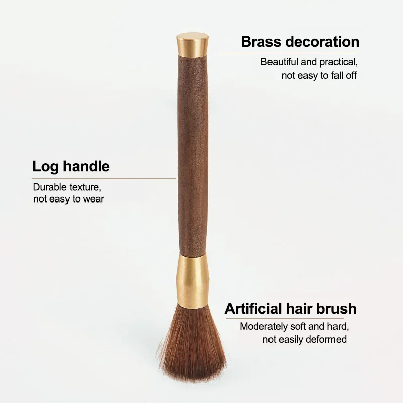 1 unidad: cepillo de limpieza para molinillo de café, con mango de madera, para quitar el polvo de los granos de café y el polvo de la máquina de espresso, herramienta para baristas, cepillo de limpieza para máquinas de café.