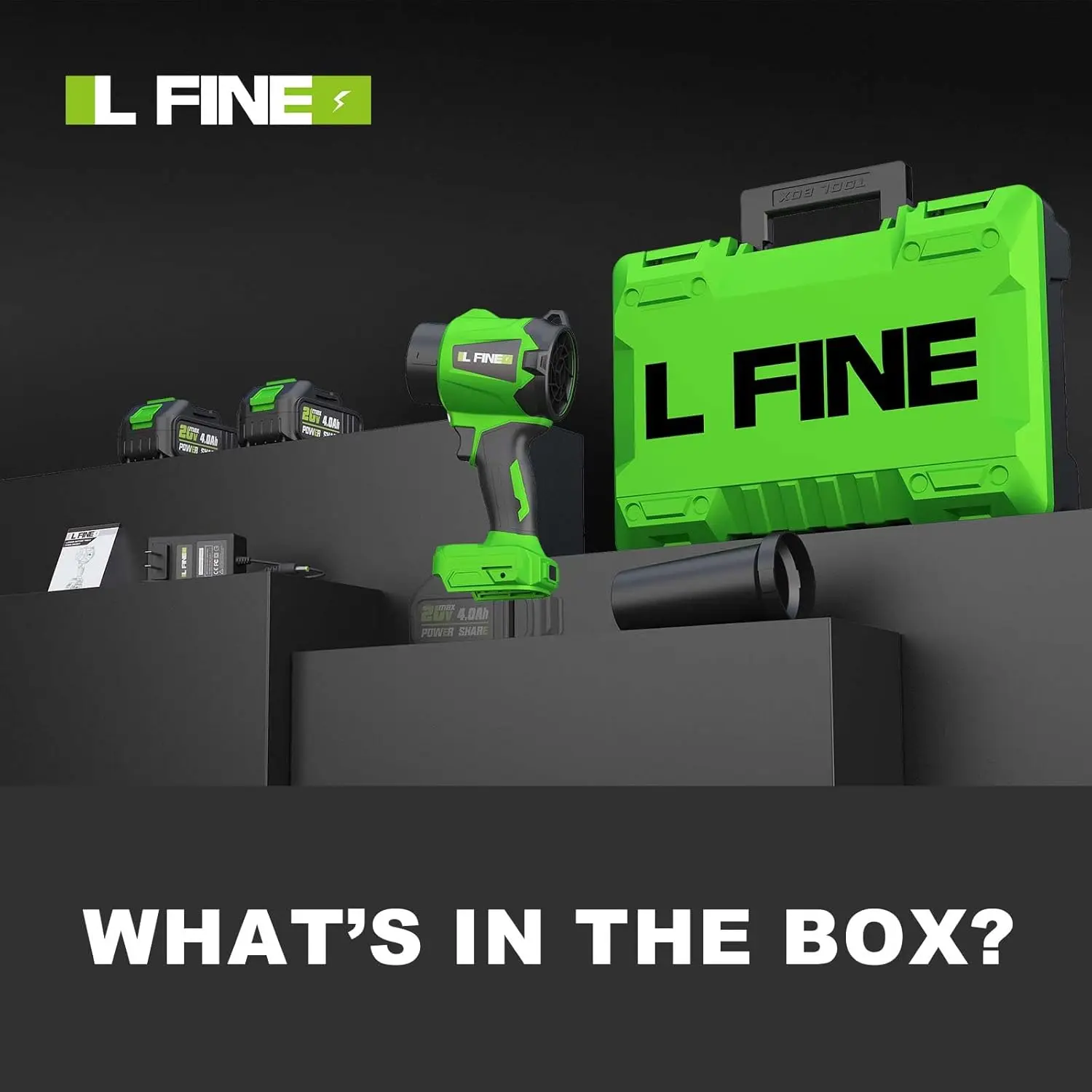 バッテリーと充電器付きコードレスリーフブロワー、芝生の手入れやパティオの掃除に最適な3つの速度モード