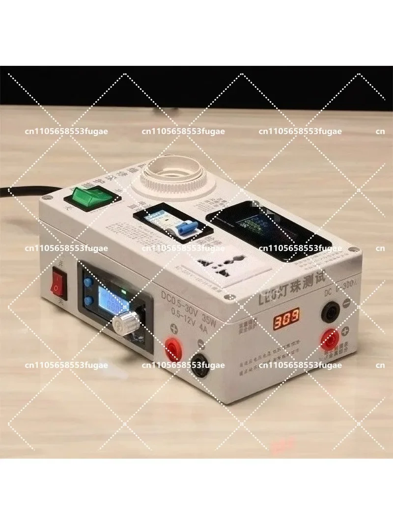 Portable Electrical Maintenance Protection Socket with Switch Power Supply Meter Ammeter LED Testing Light for Home Repair
