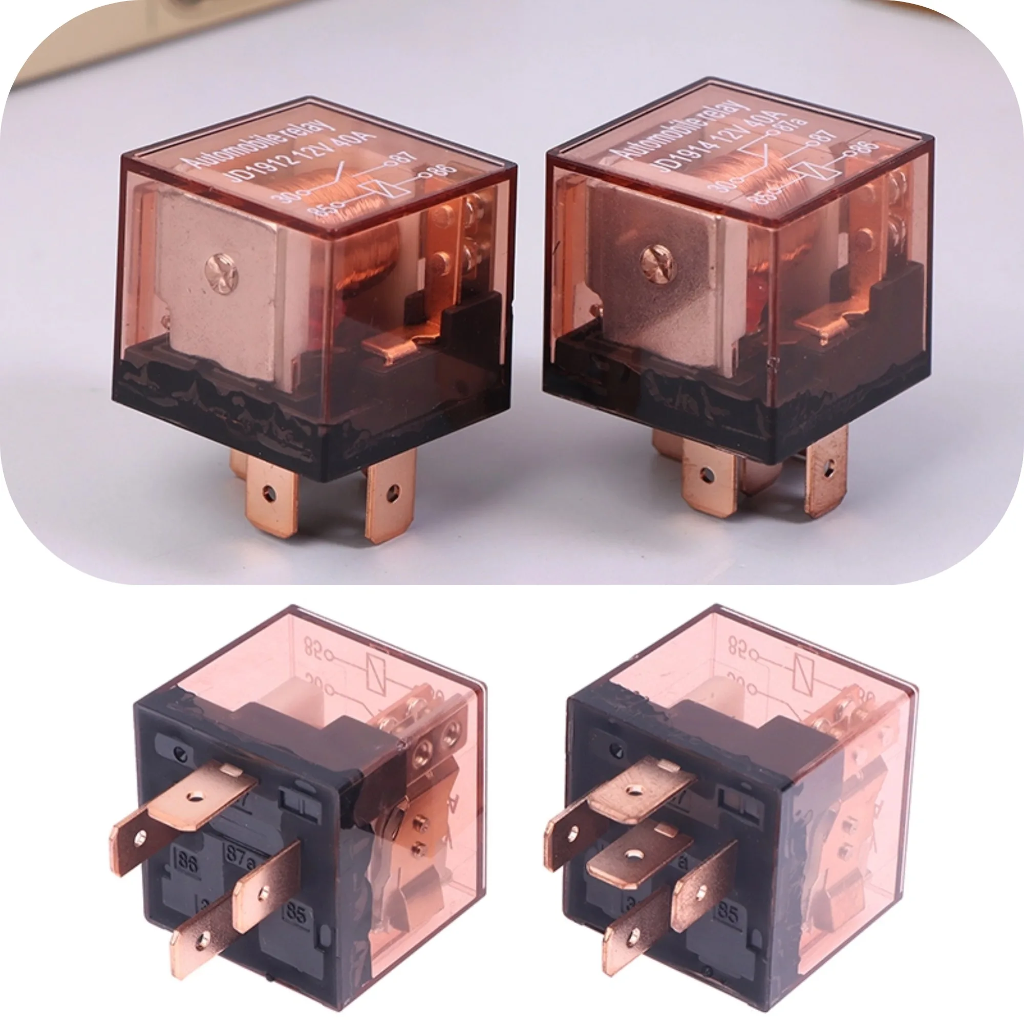 

1 шт., 12 В постоянного тока, 40 А, 4/5 контактов, водонепроницаемое автомобильное реле SPDT, устройство управления автомобиля, автомобильные реле, контроллер переключения большой емкости