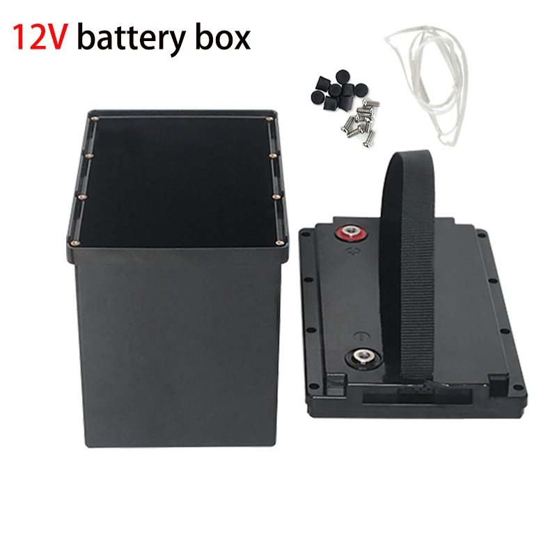 Screw Type 12/24V Battery Storage Box Case 50Ah 80Ah 90Ah 105Ah Lifepo4 Battery Solar Cells RV Yacht Battery Storage Plastic Box