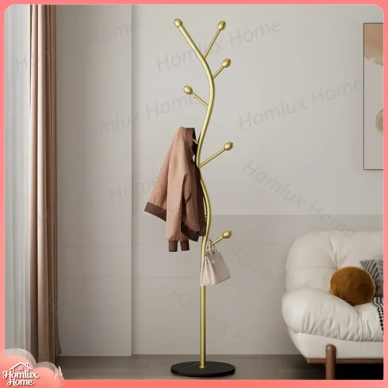 for Italian Light Luxury Household Hanger Porch Personalized Coat Rack Floor to Ceiling Bedroom Space Utilization Artifact