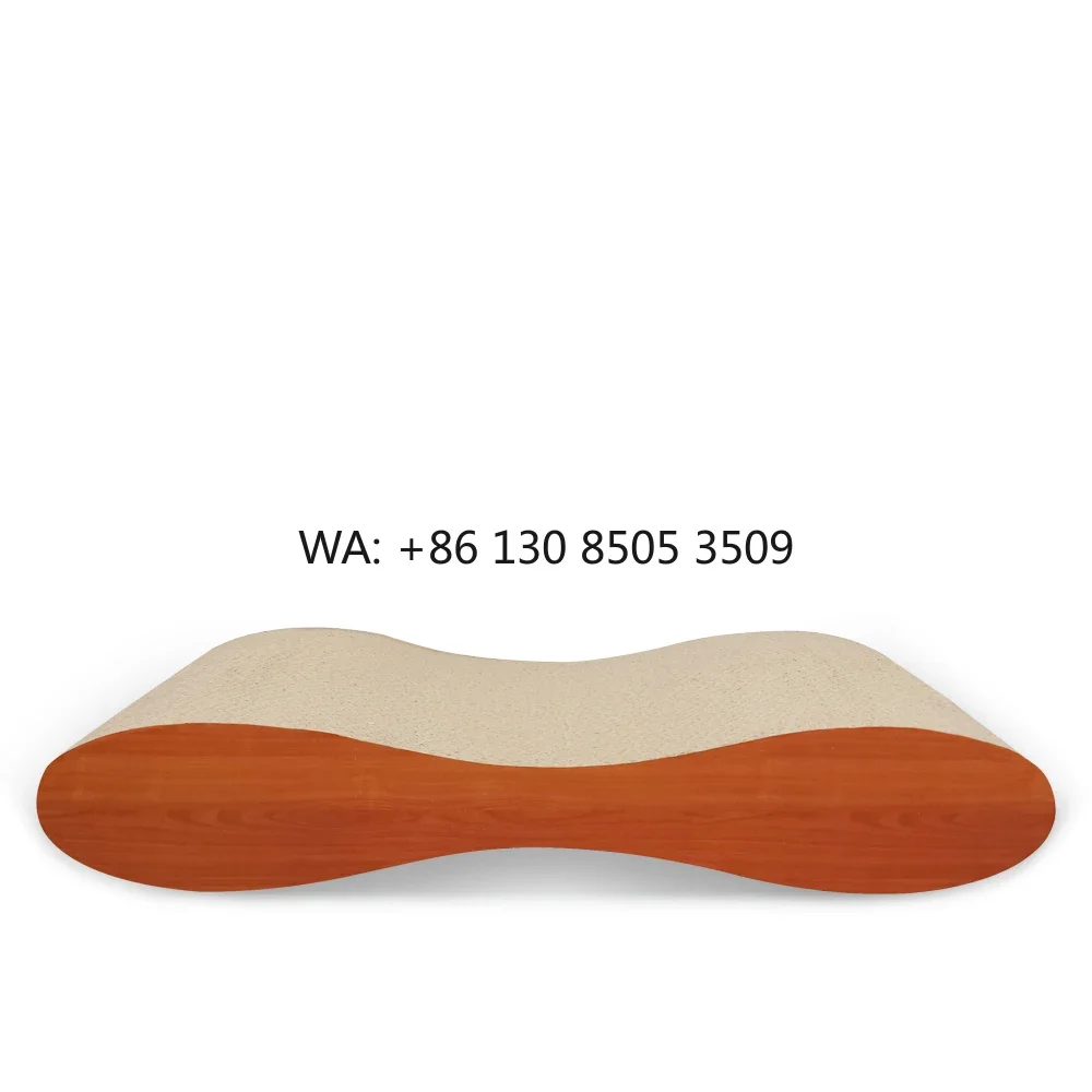 Cat scratching Cardboard Cat Scratch Lounge Pad IC-5057 bone shape Corrugated Paper Wood grain cat scratching board